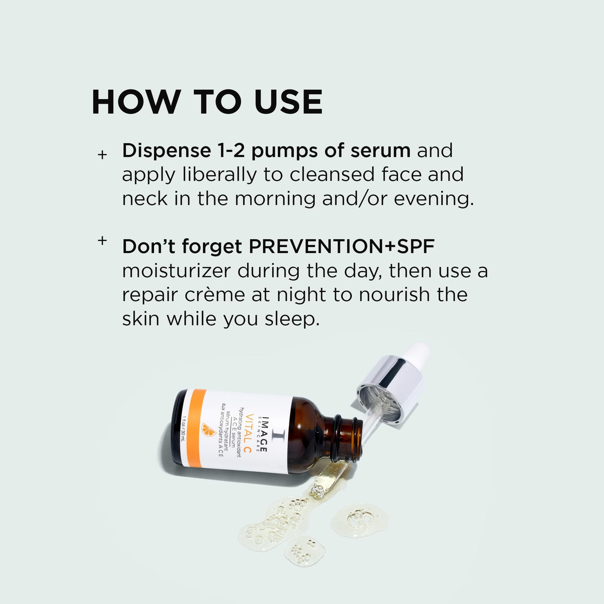 IMAGE Skincare applied during morning routine to boost hydration and radiance