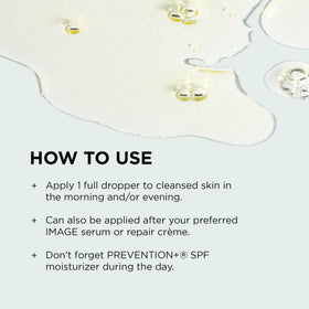 IMAGE Skincare facial oil applied on wrist demonstrating quick absorption