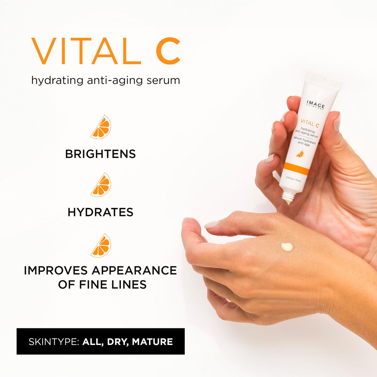 IMAGE Skincare serum dropper releasing lightweight texture for quick absorption
