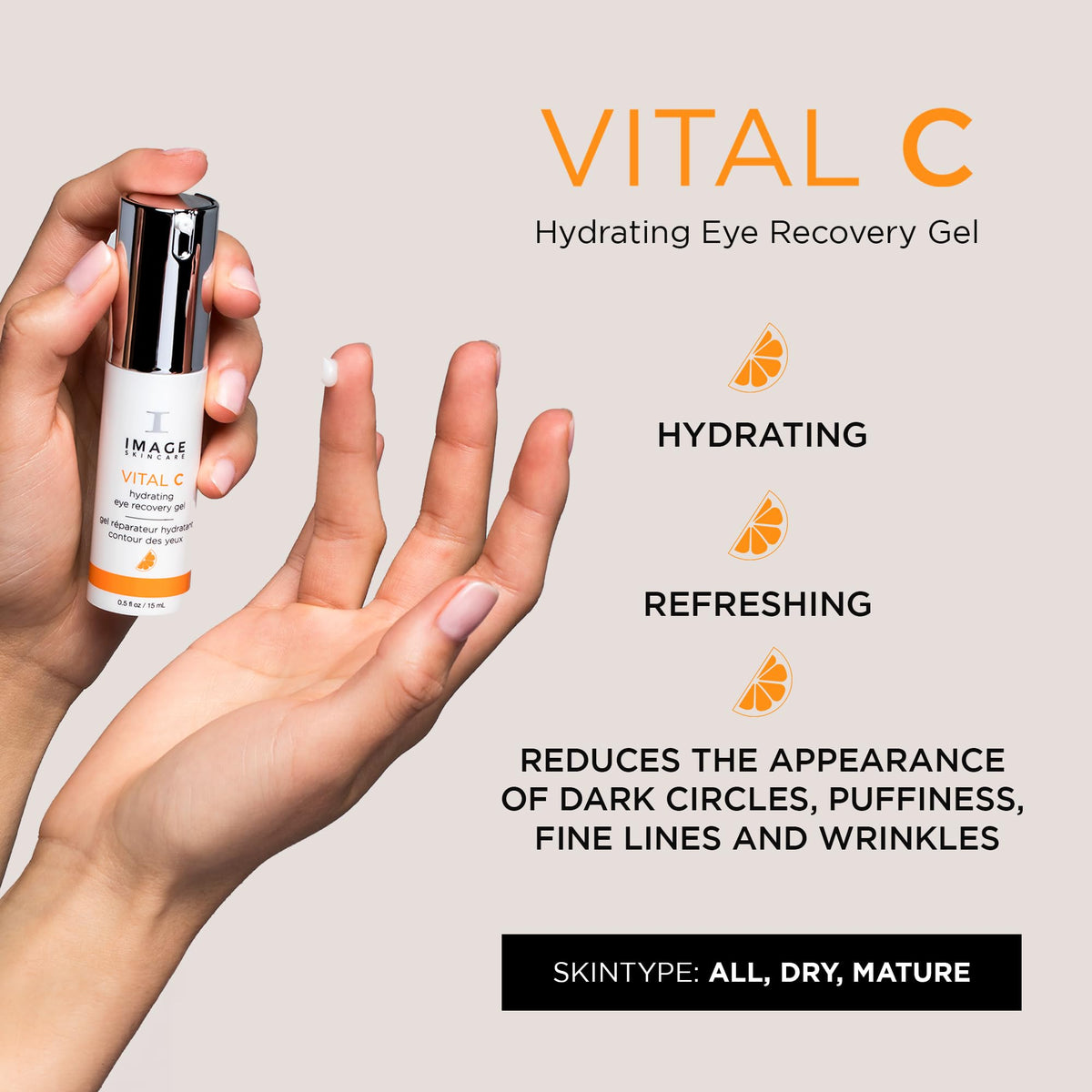 IMAGE Skincare gel texture close-up highlighting cooling, hydrating feel