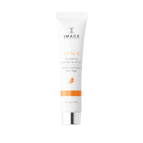 IMAGE Skincare sample bottle front view showing clean packaging and travel convenience