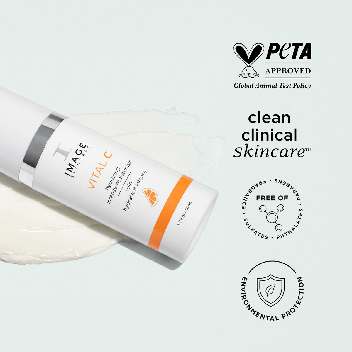 IMAGE Skincare on vanity in bathroom lifestyle shot suggesting daily skincare routine benefit
