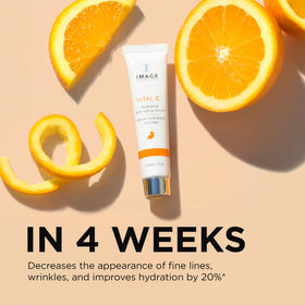 IMAGE Skincare pump and cap detail emphasizing secure packaging and hygienic use