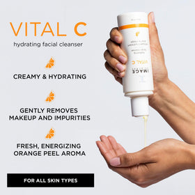 IMAGE Skincare pump dispensing creamy cleanser texture, easy daily application benefit
