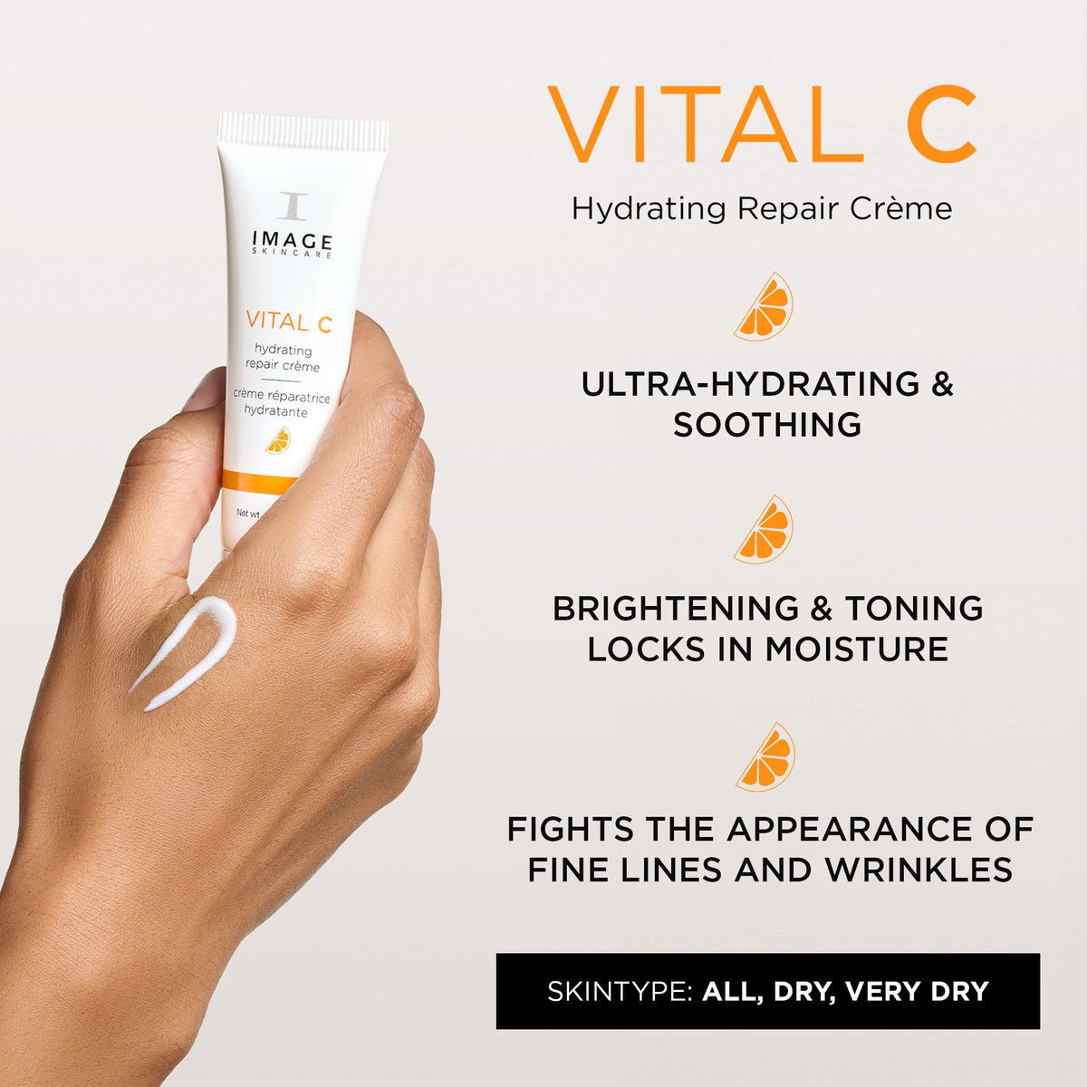 IMAGE Skincare texture closeup showing silky cream and visible hydration benefits