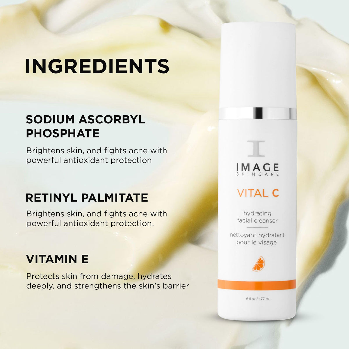 IMAGE Skincare cleanser being massaged on face, demonstrates makeup removal benefit