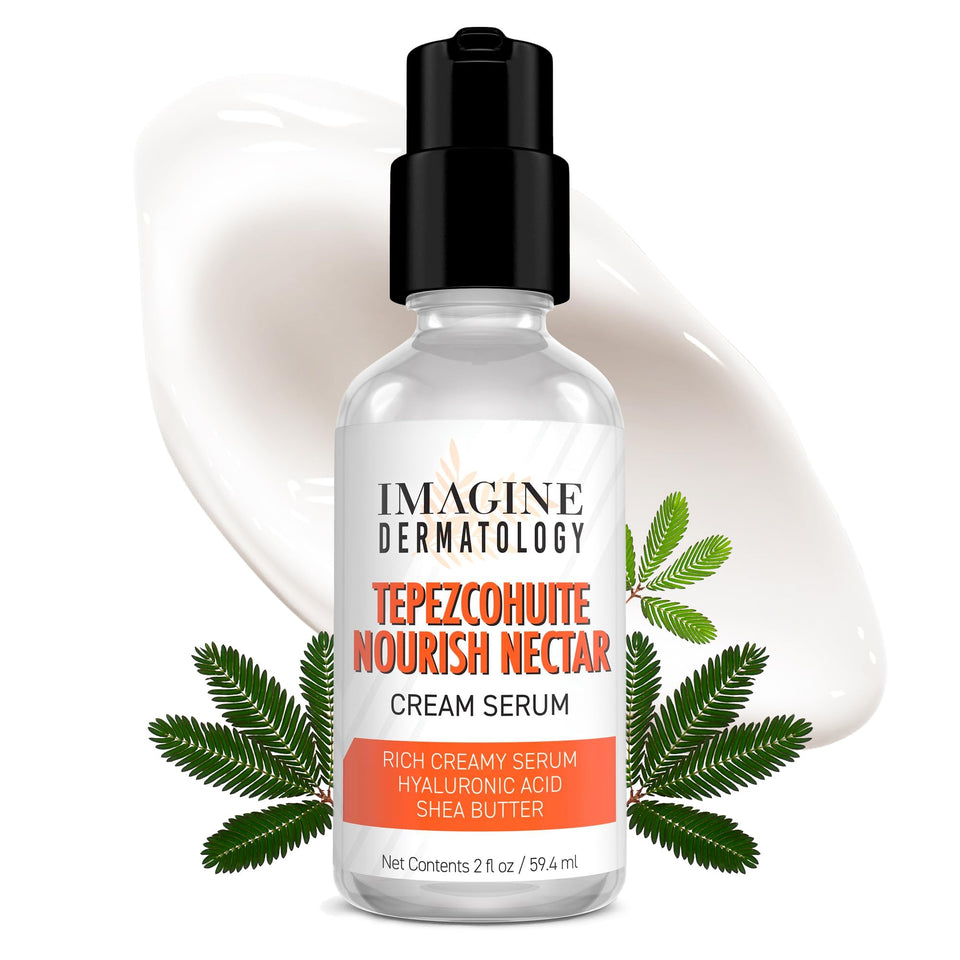 Imagine Dermatology front bottle shot showing product and clean design benefits hydration