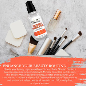 Imagine Dermatology bottle on bathroom shelf suggesting daily routine and organization