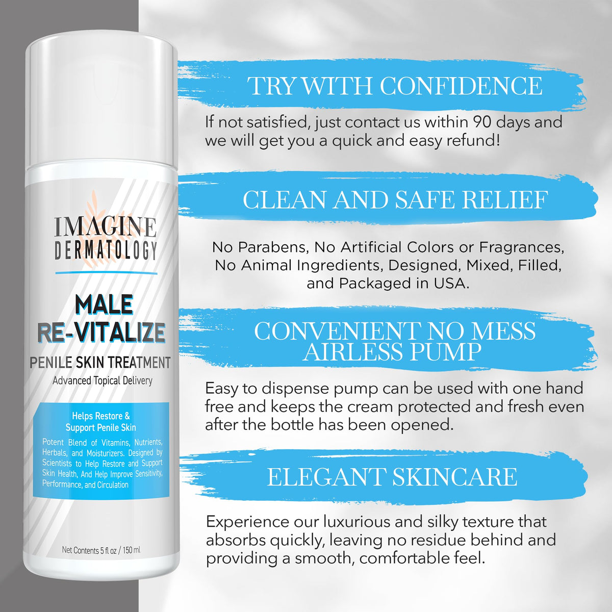 Imagine Dermatology tube on bathroom shelf conveying everyday grooming convenience