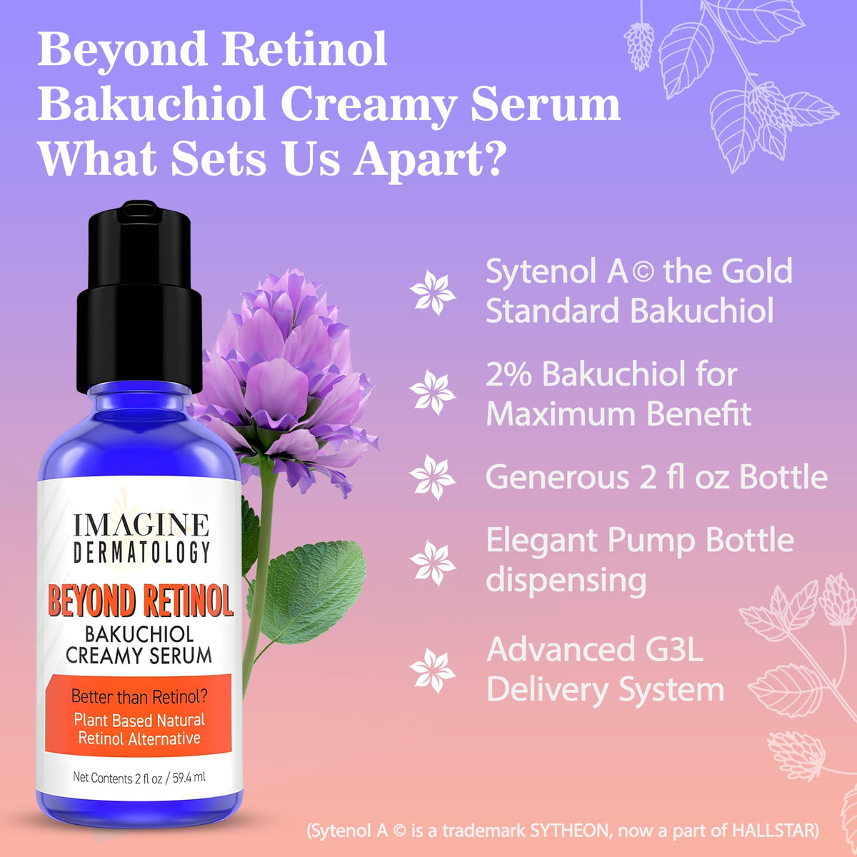 Imagine Dermatology pump dispensing serum drop illustrating hygienic, controlled use