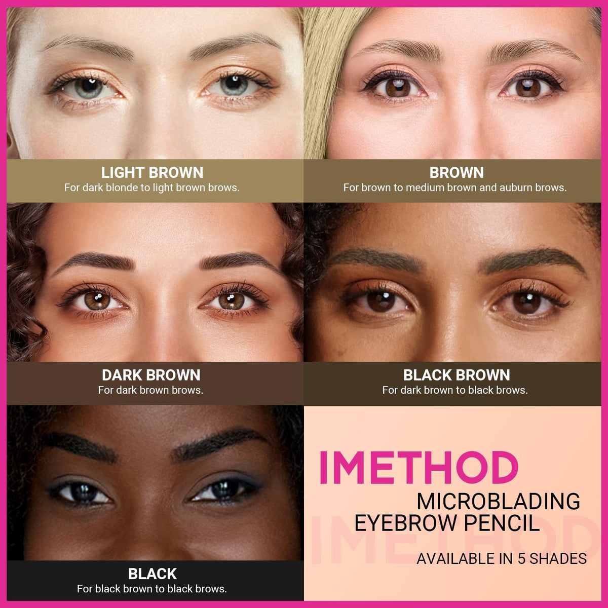iMethod brow pen inside makeup bag for portable touch-ups on the go