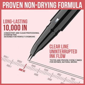 iMethod brush tip closeup blends and grooms brows for softer finish