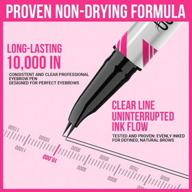 iMethod brush tip closeup demonstrating blending action for seamless brow finish