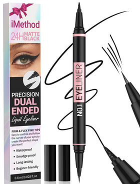 iMethod dual-ended pen front view showing both tips and compact design, versatile convenience