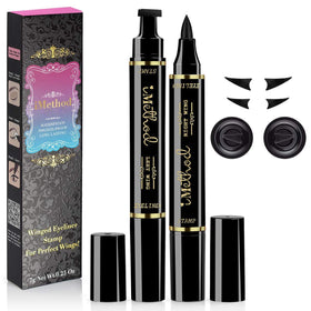 iMethod dual-ended pen front view showing stamp and liner for fast application