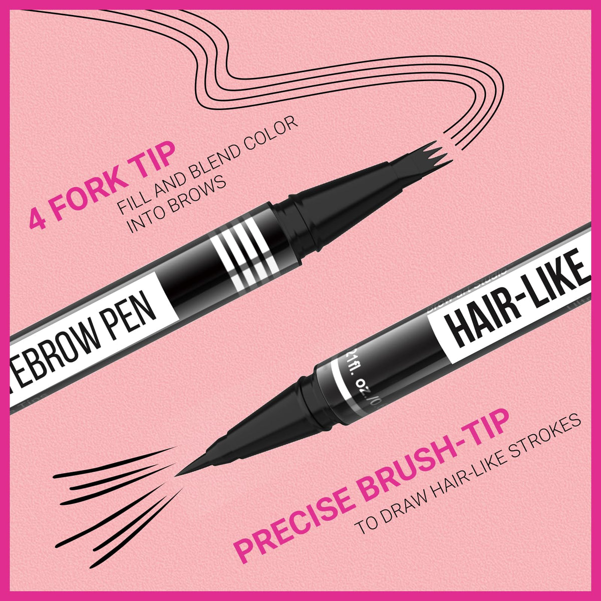 iMethod dual-ended pen in hand demonstrating compact, travel-friendly convenience