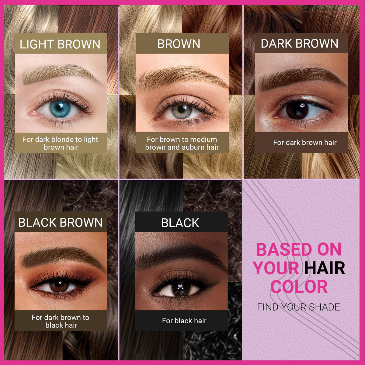 iMethod eyebrow pen application on model demonstrating natural brow shaping
