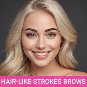 iMethod eyebrow pen fine brush tip detail used for precise single hair strokes