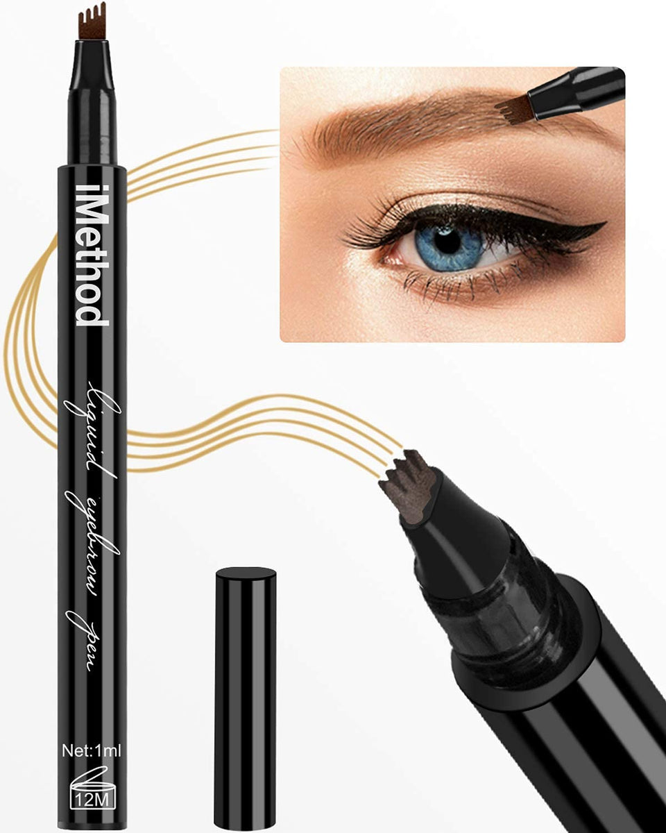 iMethod eyebrow pen front packaging showing product and shade for quick selection benefit