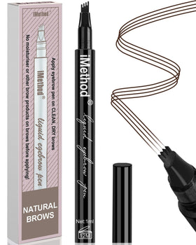 iMethod eyebrow pen front packaging showing shade and branding for quick selection