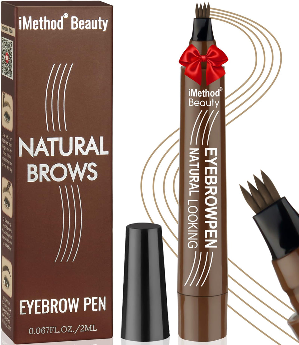 iMethod eyebrow pen front view showing compact design and cap