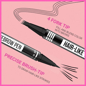 iMethod eyebrow pen spoolie brush action blending pigment and grooming brows for softer finish