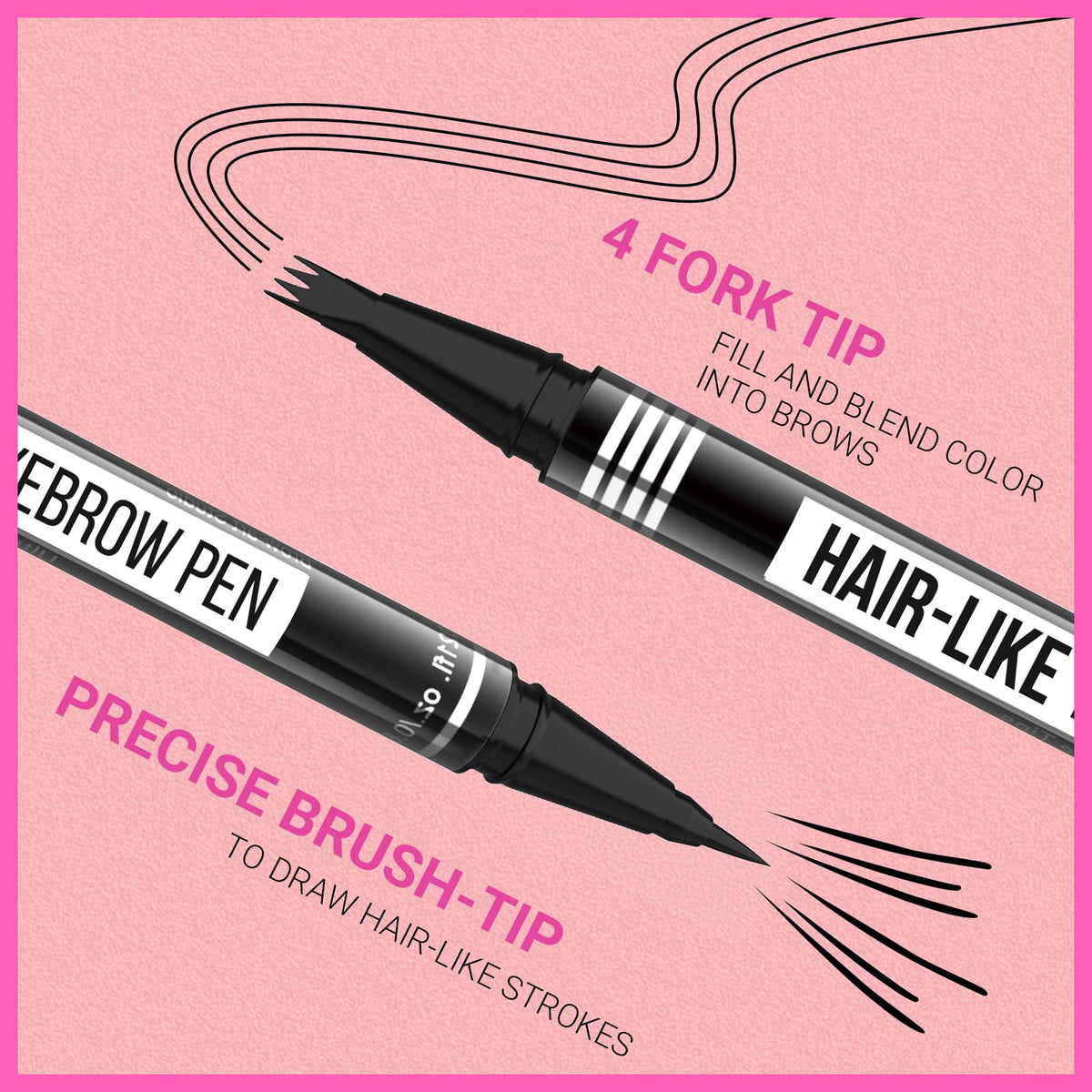 iMethod eyebrow pen stroke demonstration creating natural brows benefit