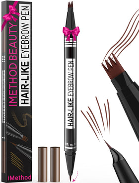 iMethod front packaging showing reddish brown shade and dual-ended benefits