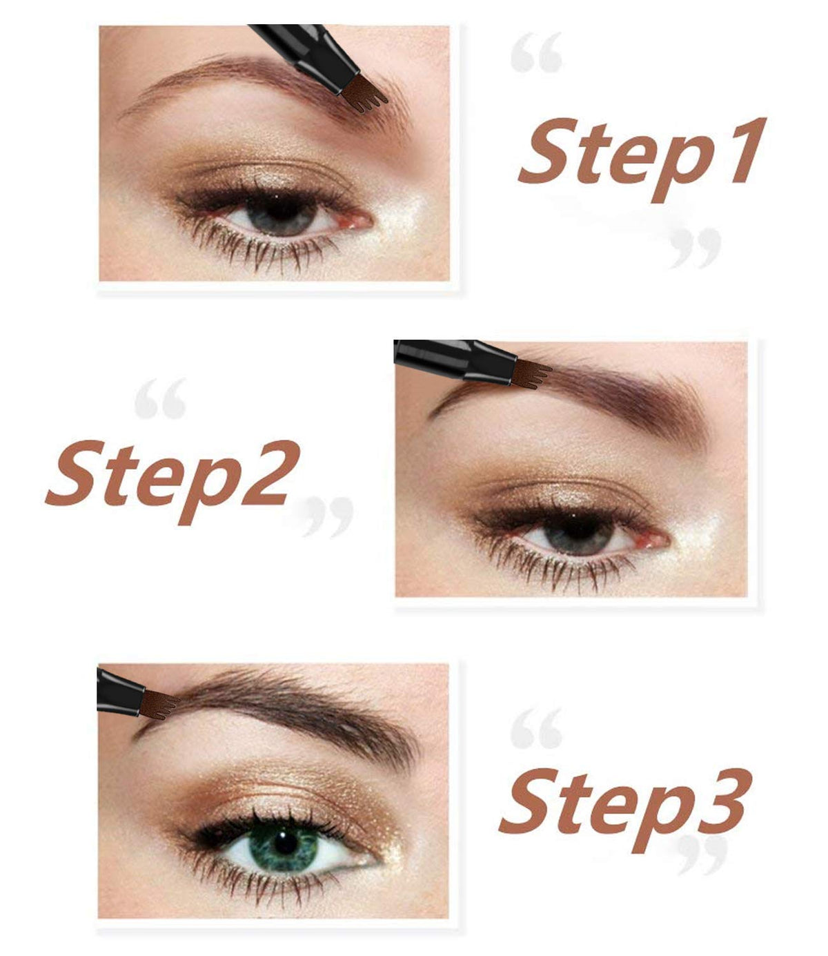 iMethod ink texture swatches on skin showing black shade and smooth, long-lasting finish