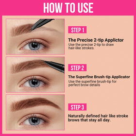 iMethod applied by user shaping brows for quick everyday touch-ups
