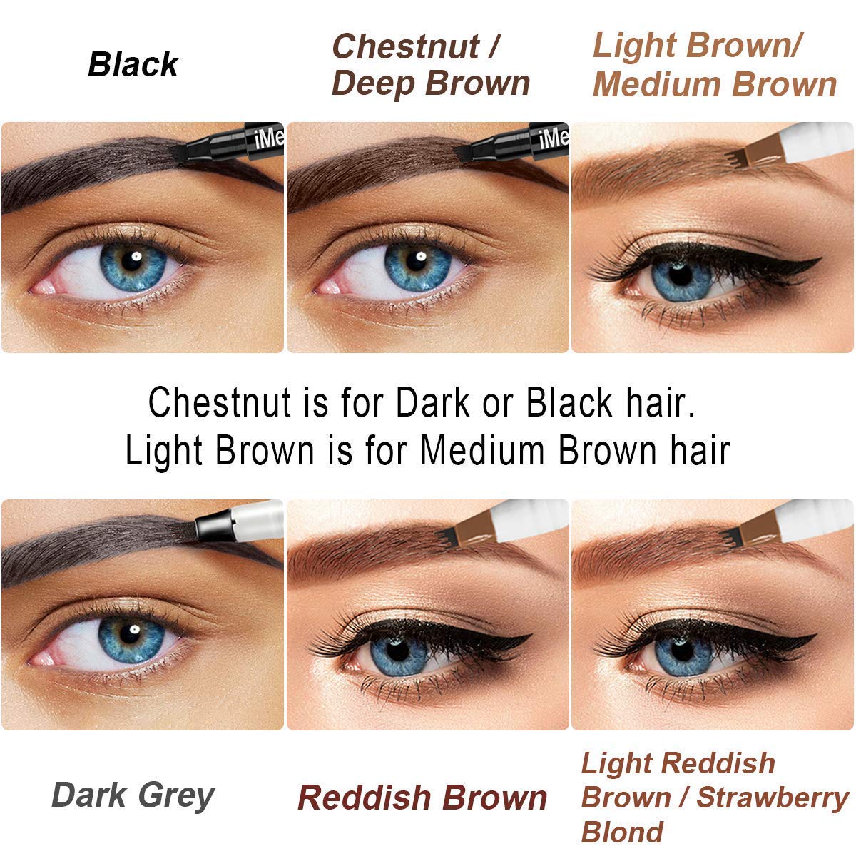 iMethod lifestyle model with defined brows illustrating natural look and all-day confidence