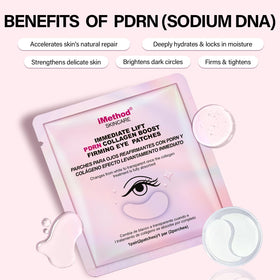 iMethod ingredient label highlighting PDRN and peptides benefits