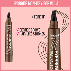 iMethod pen held in hand showing true size and travel-friendly benefit