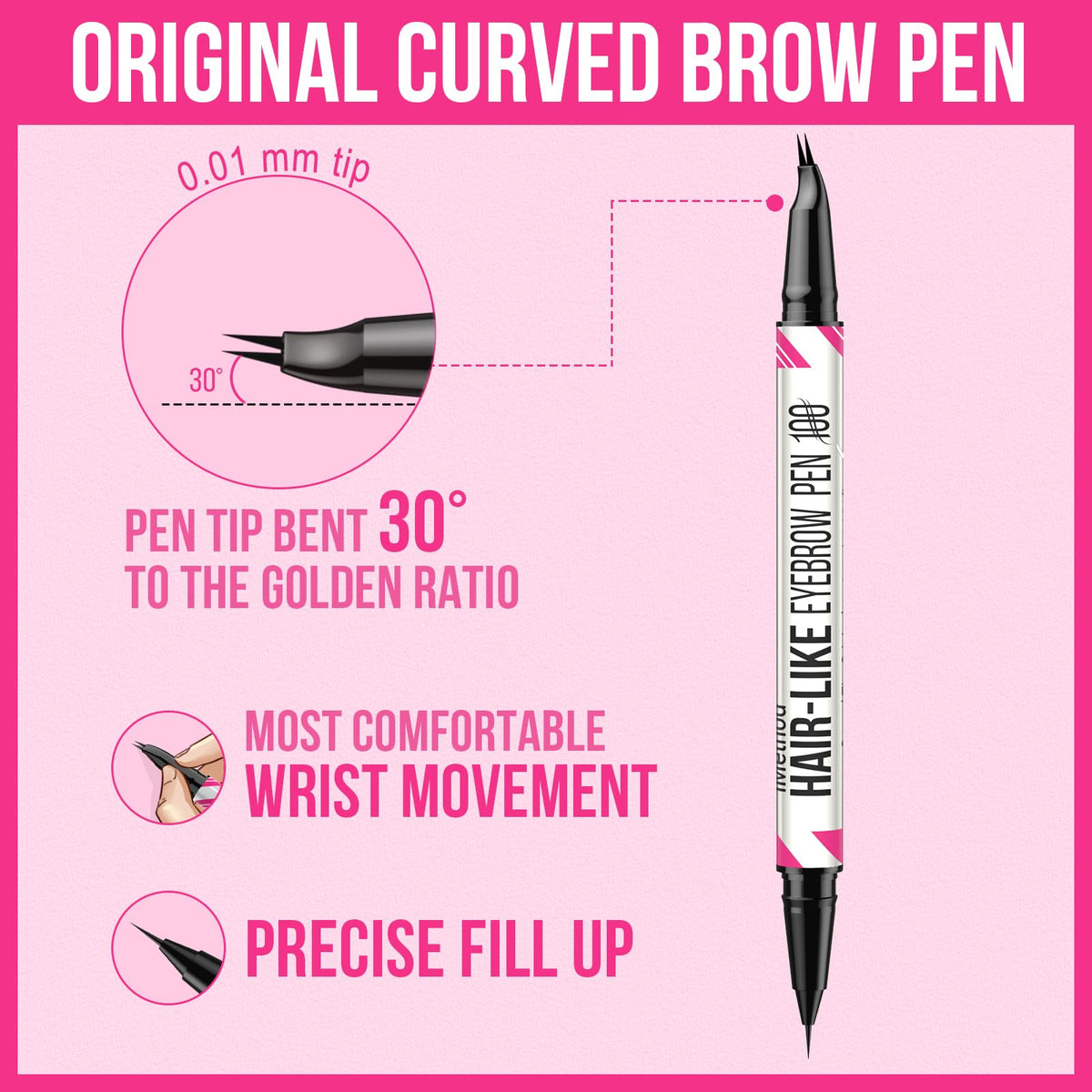 iMethod ink flow and tip texture during application illustrating smooth, even color