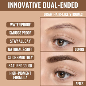 iMethod pigment swatch on skin showing brown shade payoff and blendability