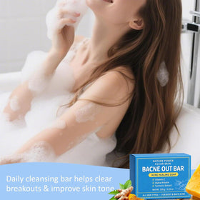 Imovoto ecolura on bathroom shelf in lifestyle setting for daily routine