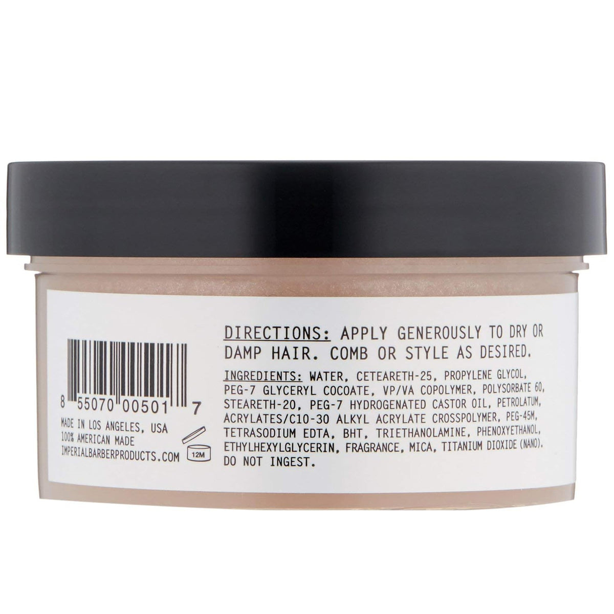 Imperial Barber Grade product on palm ready to apply for effortless styling control