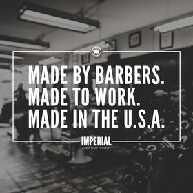 Imperial Barber Grade Products ingredients label highlighting water-soluble formula benefit