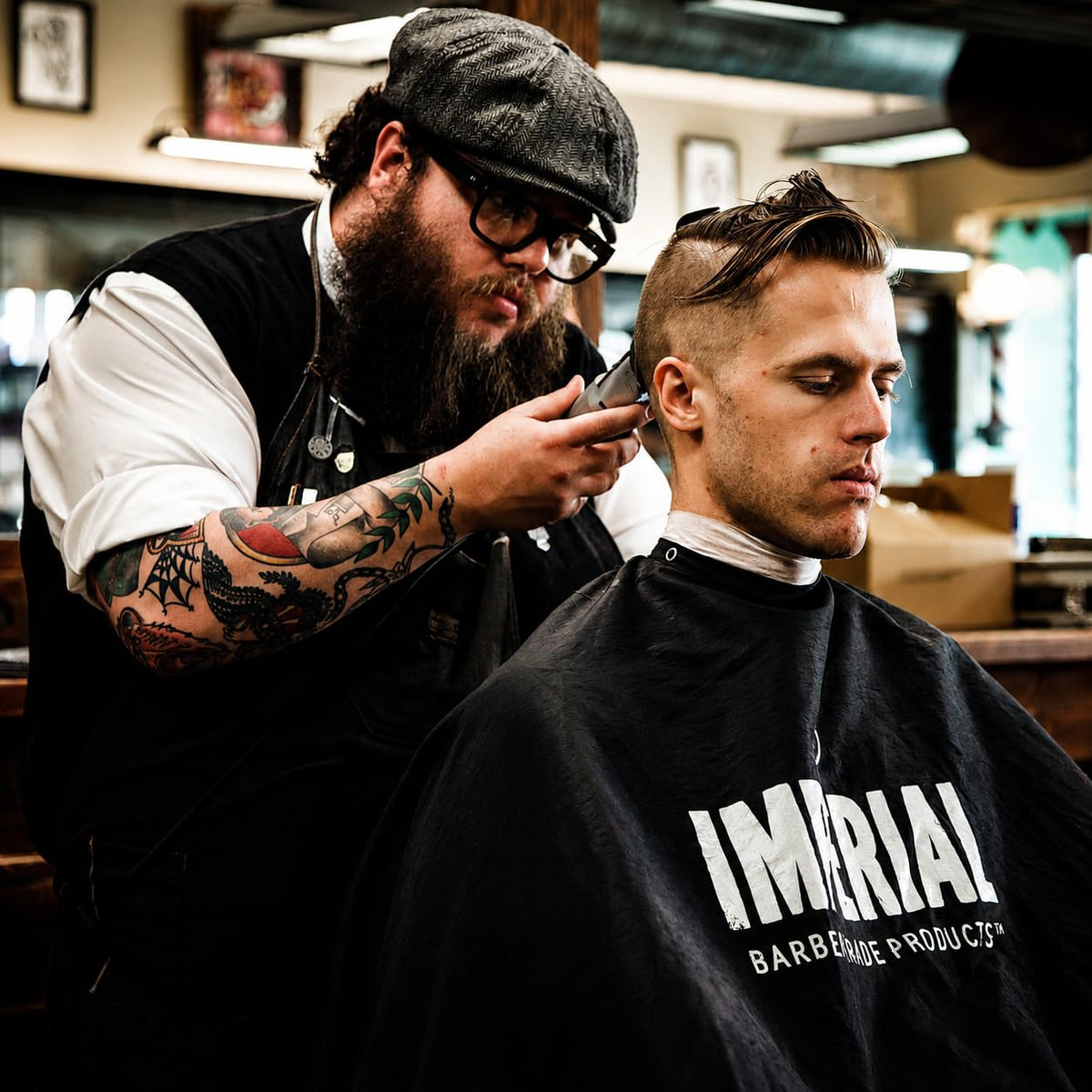 Imperial Barber Grade Products rinsing under water showing easy clean-out benefit