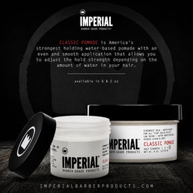 Imperial Barber Grade Products travel 2 oz tin beside keys for travel-friendly benefit