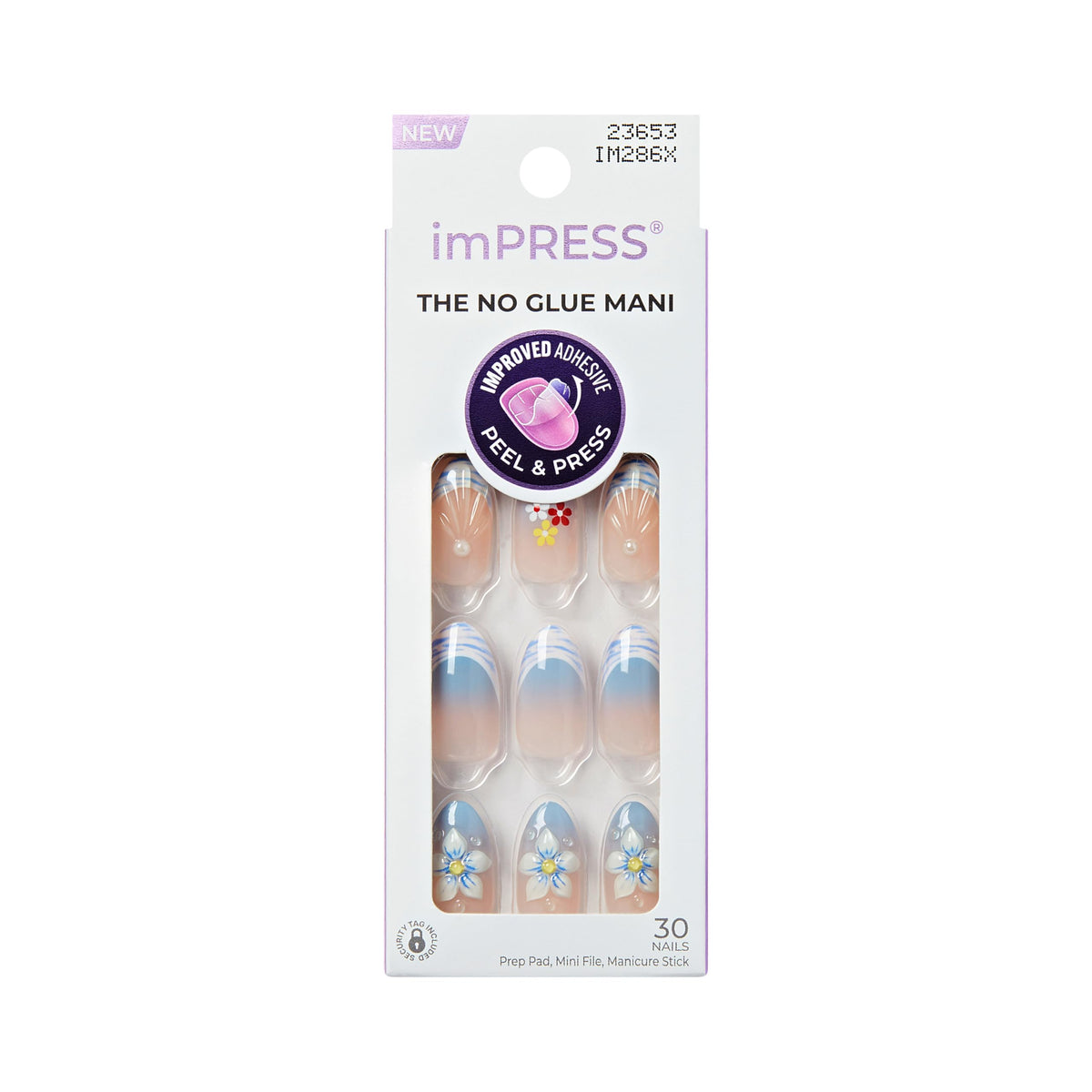 imPRESS front packaging showing Amerie design and included tools for instant mani