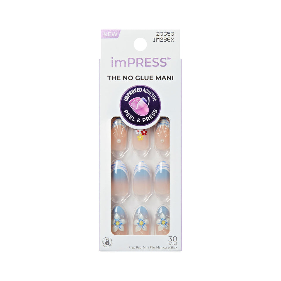 imPRESS front packaging showing Amerie design and included tools for instant mani