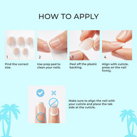 imPRESS nail placed next to fingertip for size comparison and accurate fit