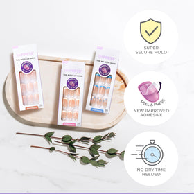 imPRESS kit contents laid out for easy at-home application