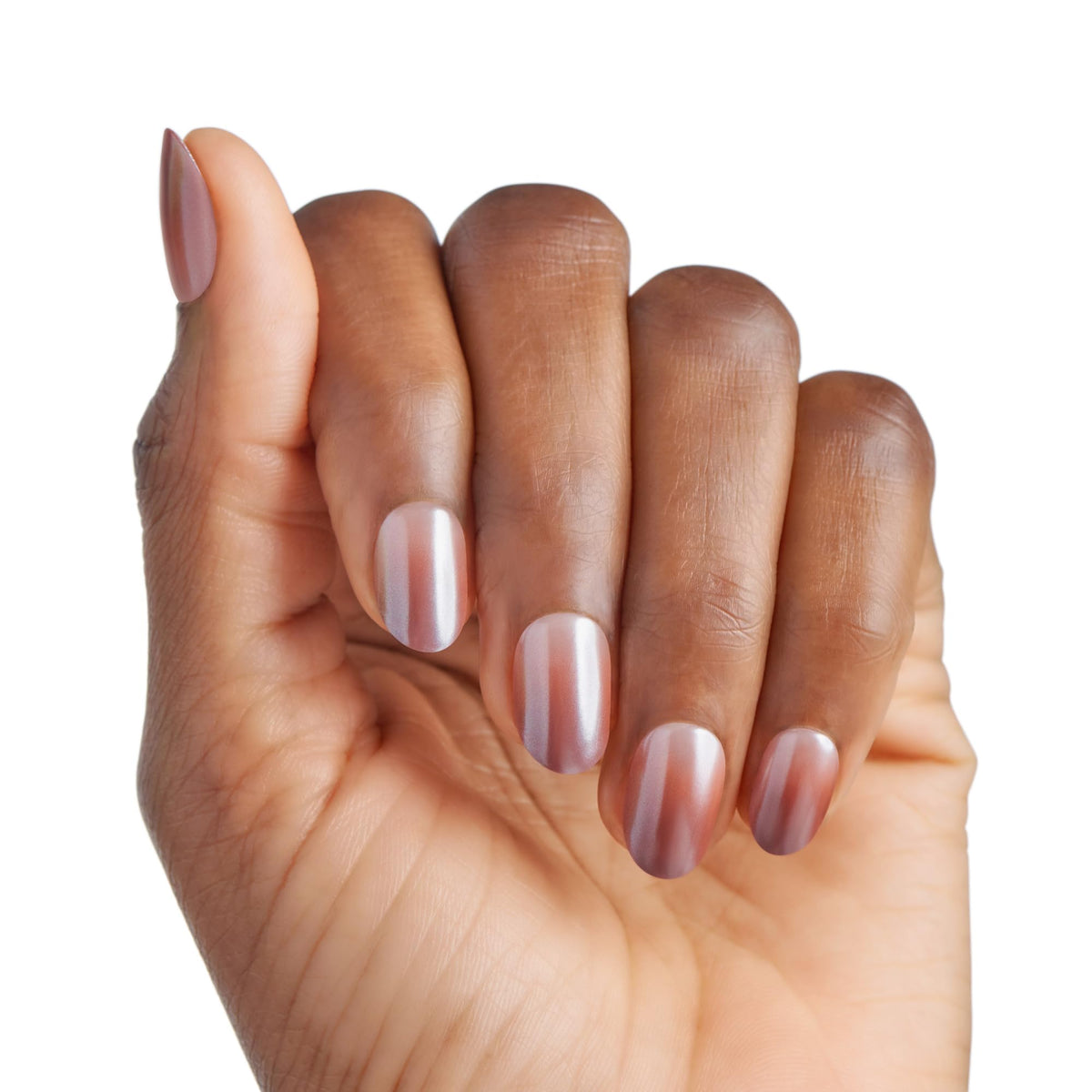 imPRESS close-up of chrome pearlescent finish highlighting high-gloss reflective effect