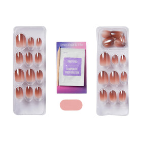 imPRESS side profile of short oval nail shape demonstrating natural, comfortable silhouette