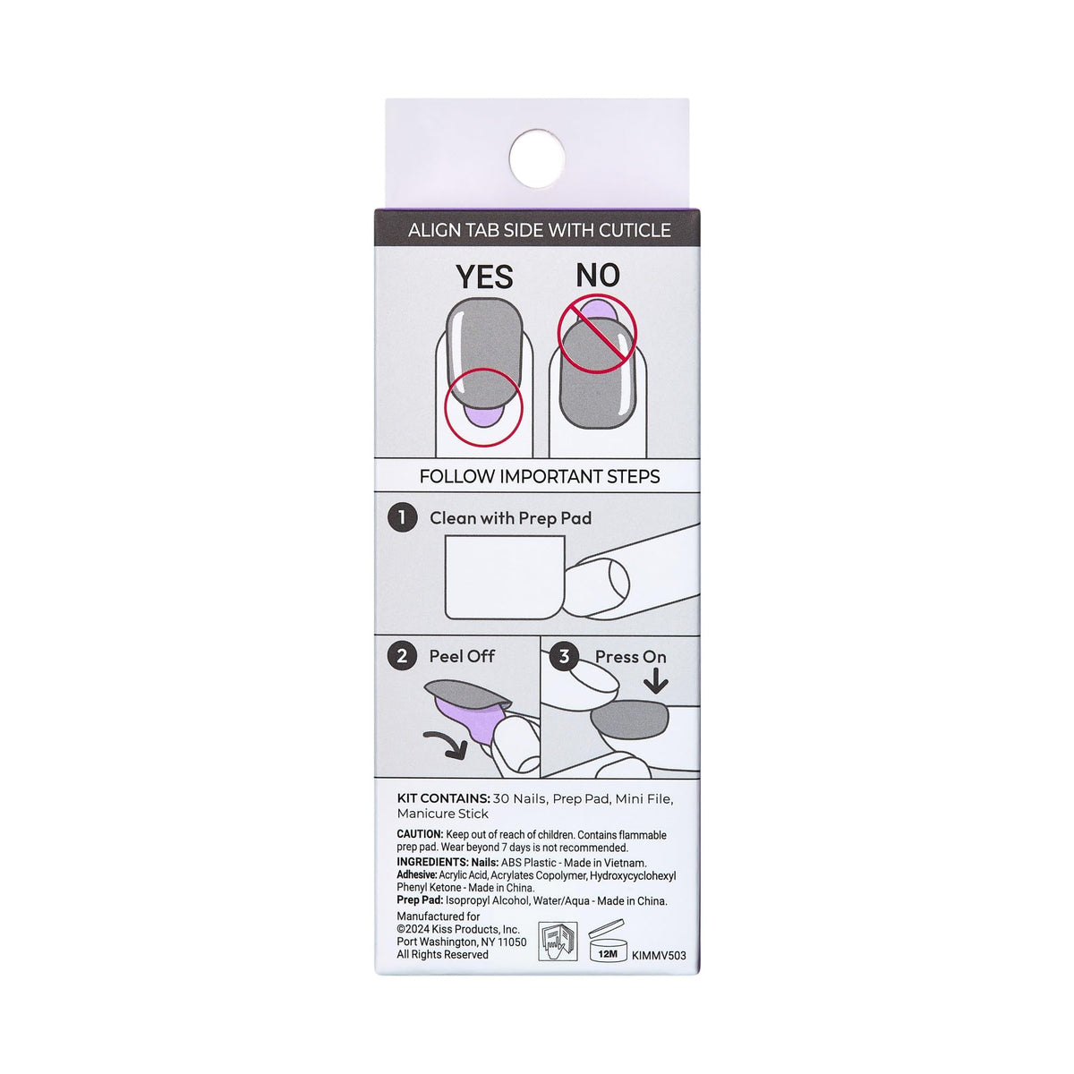 imPRESS thirty nails laid out to display variety and backup options benefit