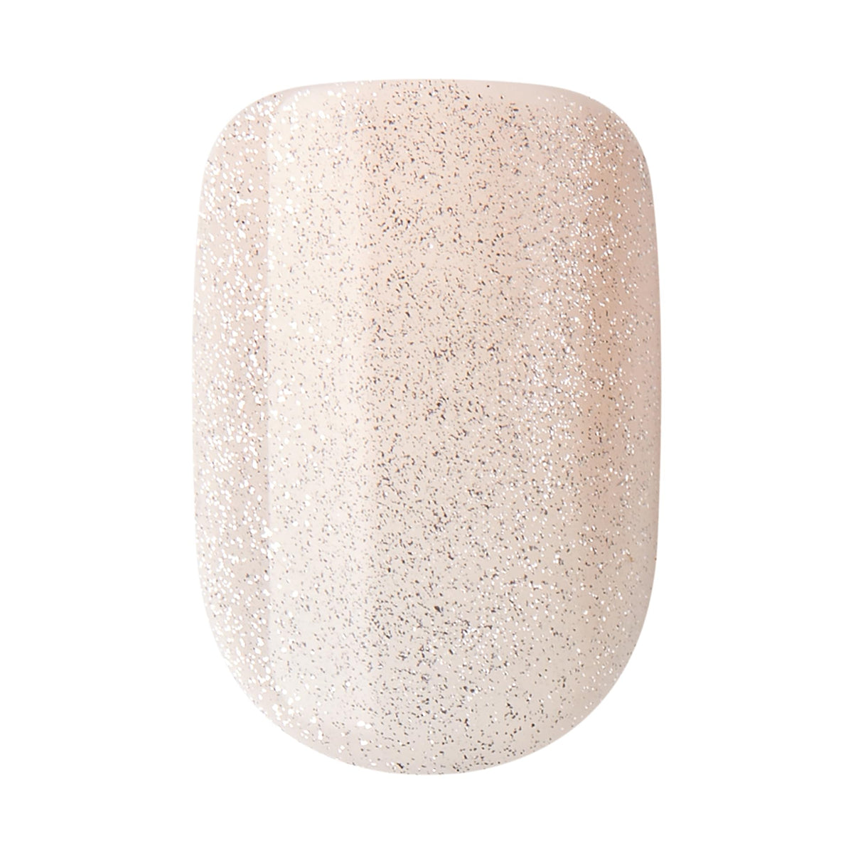 imPRESS lifestyle shot of left hand wearing Rebel chrome nails, polished everyday look