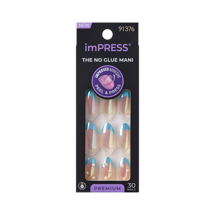 imPRESS front packaging shows Best Life blue design and instant mani benefit