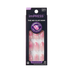 imPRESS front packaging showing Venus pink nails and kit benefits